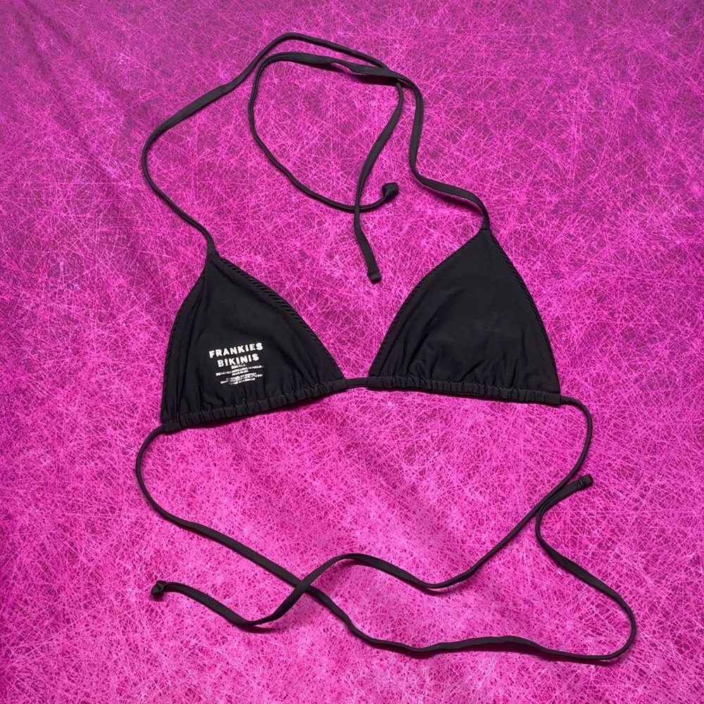 Tia Ribbed Triangle Bikini Top - Picture 4 of 5